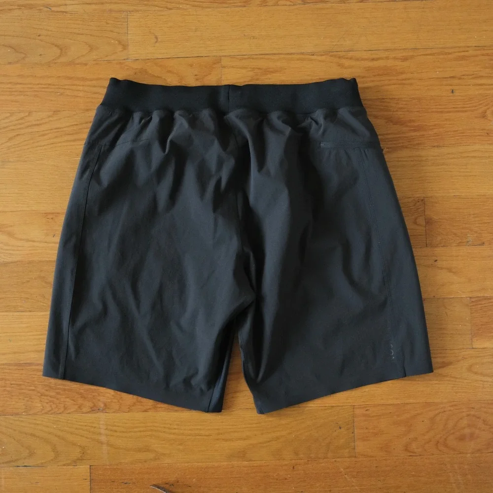 Greyson Training Shorts Mens Black Logo Athletic Performance XL Activewear